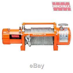 ELECTRIC WINCH 24V 4x4/RECOVERY 13500 lb WINCHMAX BRAND + MOUNTING PLATE INC