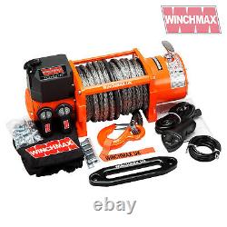 ELECTRIC WINCH 24V RECOVERY 4x4 17000 lb WINCHMAX WIRELESS SYNTHETIC DYNEEMA