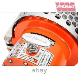 ELECTRIC WINCH 24V RECOVERY 4x4 20000 lb WINCHMAX ORIGINAL ORANGE winch REMOTE