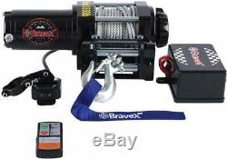 Electric 3500 Lb Capacity Waterproof Winch Lift Cable UTV ATV Boat with Remote