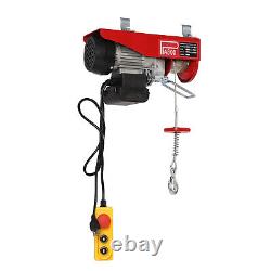 Electric Hoist 110V Garage Electric Winch 1763lbs with Remote Control