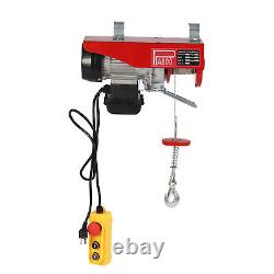 Electric Hoist 110V Garage Electric Winch 1763lbs with Remote Control