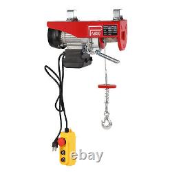 Electric Hoist 110V Garage Electric Winch 1763lbs with Remote Control