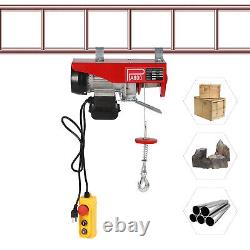 Electric Hoist 110V Garage Electric Winch 1763lbs with Remote Control