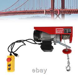 Electric Hoist 110V Garage Electric Winch 1763lbs with Remote Control