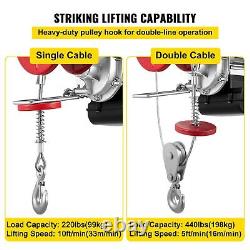 Electric Hoist 440LBS Electric Winch Steel Electric Lift 110V Electric