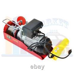 Electric Hoist Lifting Engine 1500LB Heavy Duty Motor Winch Hoist Crane US Stock