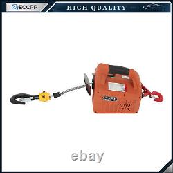 Electric Hoist Winch 1100 lbs Wire Remote Control Cable Remote