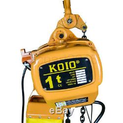 Electric Hoist Winch Crane 1100lbs/2200lbs Rope Tool Remote Chain Lifting Cable