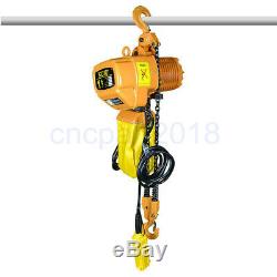 Electric Hoist Winch Crane 1100lbs/2200lbs Rope Tool Remote Chain Lifting Cable