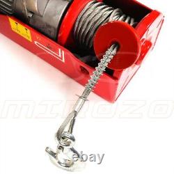 Electric Hoist Winch Lifting Engine Crane Garage Hanging Cable Lift Hook 2200LBs