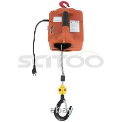 Electric Hoist Winch Portable Crane 1100lbs 25ft with Remote Control