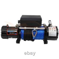 Electric Recovery Winch Towing 10000LB Truck Trailer SUV Synthetic Rope Off Road