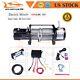Electric Recovery Winch Towing 12000lbs Truck Trailer Suv Steel Cable Off Road