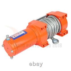 Electric Recovery Winch Towing 3500LBS Truck Trailer SUV Steel Cable Off Road