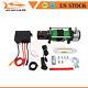 Electric Recovery Winch Towing 9500lbs Truck Trailer Suv Synthetic Rope Off Road