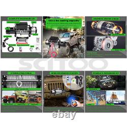 Electric Winch 12V 13000LBS IP67 Steel Cable Towing Truck SUV Off Road 4WD
