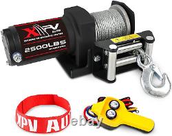 Electric Winch 12V Waterproof Steel Cable with Wired Remote Control & Mounting P