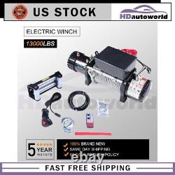 Electric Winch 13000lb With Wireless Remote Recovery ATV Car Truck Trailer New