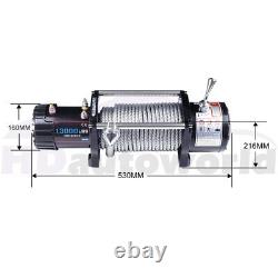 Electric Winch 13000lb With Wireless Remote Recovery ATV Car Truck Trailer New