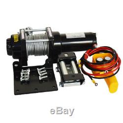 Electric Winch 3000/4500LBS 12V Synthetic Rope Winch Towing Truck