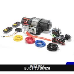 Electric Winch 4500LBS Steel Cable Recovery withRemote Control for ATV UTE Boat