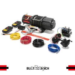 Electric Winch 4500LBS Synthetic Rope Remote Control for ATV UTE Offroad Boat