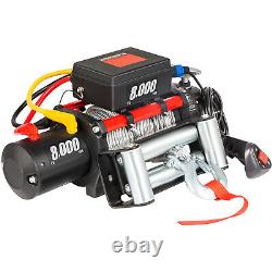 Electric Winch 8000Ibs 12V 94FT Steel Rope 4WD ATV UTV Winch Towing Truck