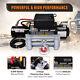 Electric Winch 8000lbs 12v Synthetic Rope Towing Truck Off Road 4wd 5.5hp Puller