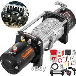 Electric Winch 9500LBS 12V 85FT Steel Cable Truck Trailer Towing Off Road 4WD