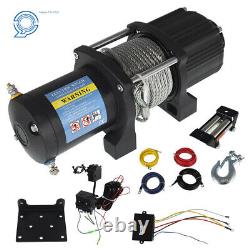 Electric Winch Atv/utv Wireless Winch Kit 4500-lb Pull 12Volt Motor With Wire Rope