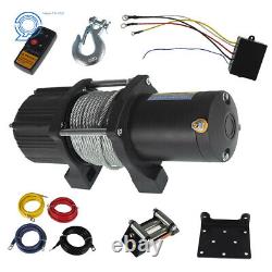 Electric Winch Atv/utv Wireless Winch Kit 4500-lb Pull 12Volt Motor With Wire Rope
