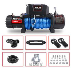 Electric Winch Synthetic Rope Trailer Towing Wireless Remote For Truck Jeep SUV