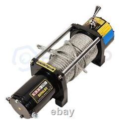 Electric Winch Tow Trailer 8000LBS 27m Steel Cable For 07-20 Jeep Wrangler