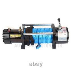 Electric Winch Towing 12000LBS Truck Trailer SUV Synthetic Rope Off Road