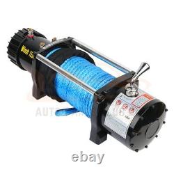 Electric Winch Towing 12000LBS Truck Trailer SUV Synthetic Rope Off Road
