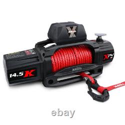 Electric Winch XPV 14500LBS 12V 4WD Synthetic Red Rope Arrival Jeep Towing Truck