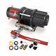 Fieryred 12v 4500lbs Electric Synthetic Rope Atv Winch Kits For Towing Atv/ut