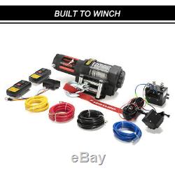 FieryRed 3500LBS Electric Winch Waterproof ATV UTE with Steel Cable Remote Control