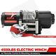 Fieryred 4500lbs Electric Winch For Atv Ute Offroad Withsteel Cable Remote Control