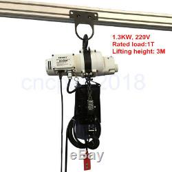 Fix Electric Hoist 0.5T/1T Remote Winch Lift Tool Strong Cable Rope Chain 220V