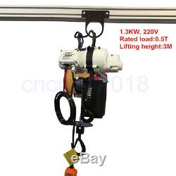 Fix Electric Hoist 0.5T/1T Remote Winch Lift Tool Strong Cable Rope Chain 220V
