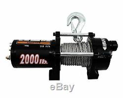 Galaxy Auto Electric Winch Kit 2000 LB Load Capacity