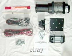 Hammer 2500lb Winch ATV Electric & Universal Mount 40 Ft Steel Recovery Rope New