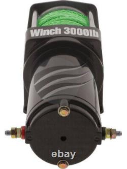 Hulk 4x4 Electric Winch 12V 3000lbs For ATV Dyneema Rope Remote Control (HU3000)