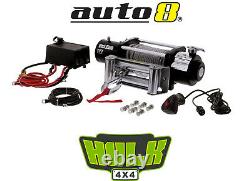 Hulk 4x4 HU9500 12v Electric Winch 4300kg 9500Lbs Steel Cable with Wired Remote