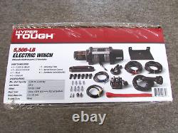 Hyper Tough 5500lb 12V DC Electric UTV Winch with 50ft Synthetic Rope & Mounting