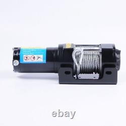 KA Universal Car 3500LB Electric Recovery Winch 12V Volt 1.2hp Steel Cable Rope