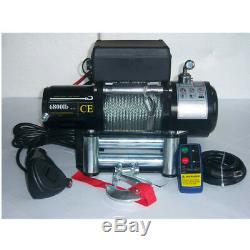 MA8 6800LB Pound Electric Recovery Winch Universal DC 12V/24V Steel Cable Towing