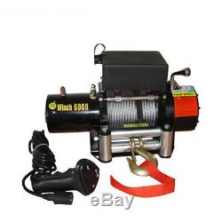 MA 6000LB Pound Electric Recovery Winch Universal DC 12V Volt Steel Cable Towing